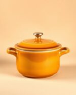 Maison Black Glazed Cooking Pot With Lid - Image 2