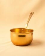Pure Brass Hammered Saucepan - Image 2